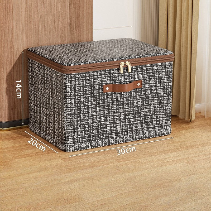 Large Capacity Storage Box with Lid Foldable Thicken Clothes Storage Box Underwear Storage Box Blanket Storage Closet Organizer