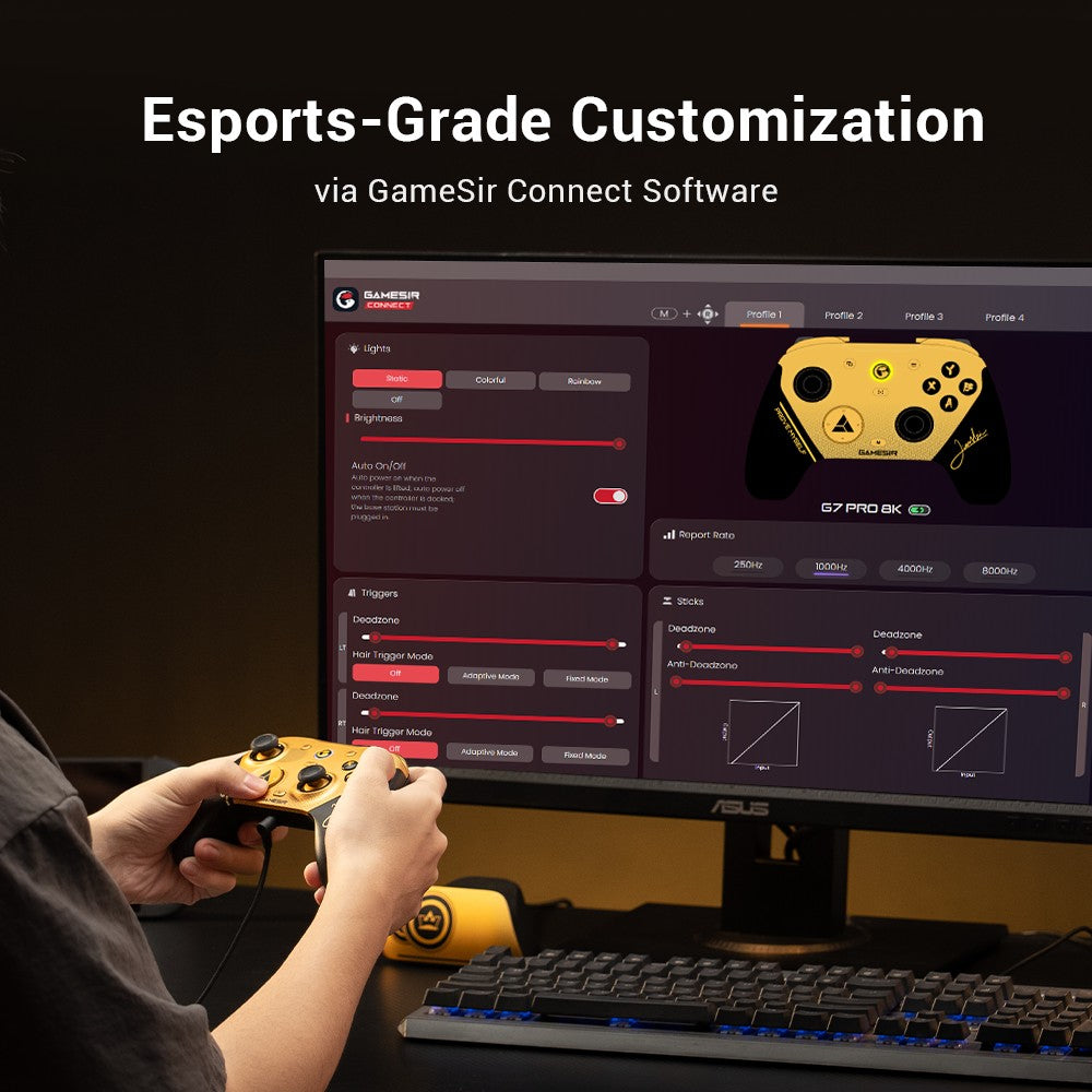 GameSir G7 Pro 8K Champion Edition Wireless PC Controller 8000Hz Polling Rate Gamepad For Nintendo Switch 2, Android, iOS, PC, Steam