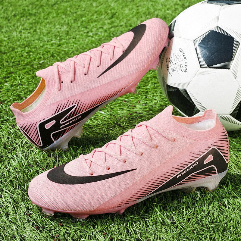 New Men Football Boots Cleats Grass Adult Soccer Shoes Ankle Sport Training Outdoor Ultralight Non-Slip Futsal Comfortable