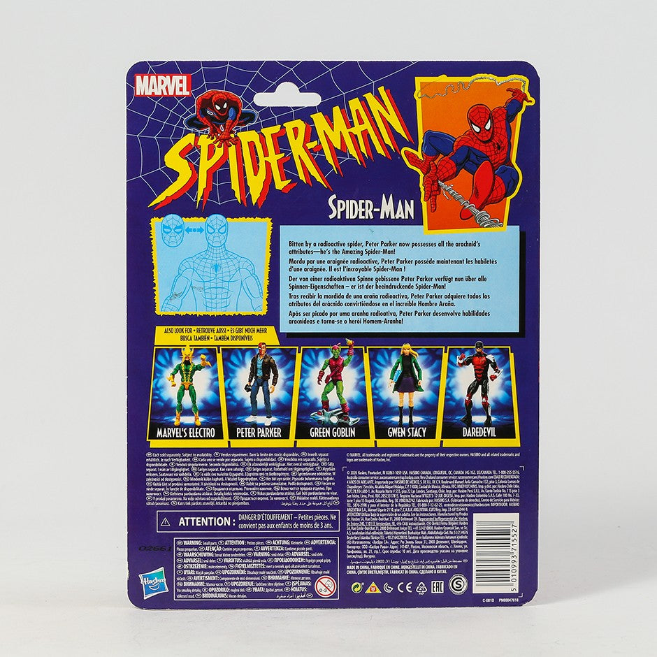 Marvel Legends Retro Cardback Spider-Man Cel-Shading Comics PVC Action Figure Collectible Model Toy Gift