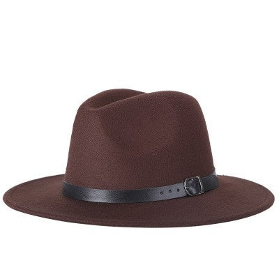 free shipping 2022 new Fashion men fedoras women's fashion jazz hat summer spring black woolen blend cap outdoor casual hat X XL