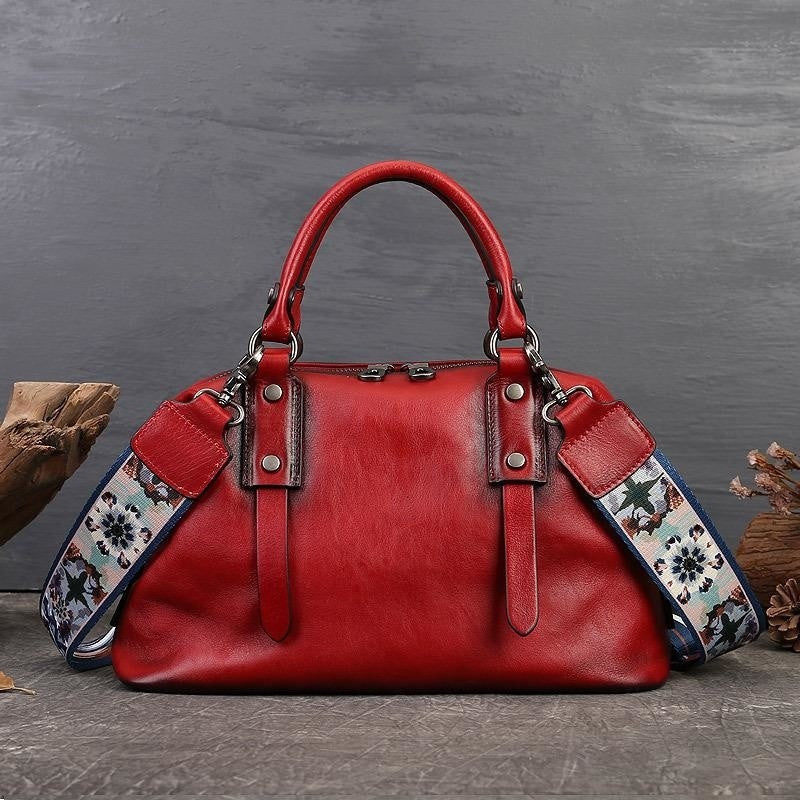 MOTAORA 2025 New Genuine Leather Satchel Tote Bag Top Handle Handbag Designer Shoulder Bag Large Capacity Cross Body Bag Vintage