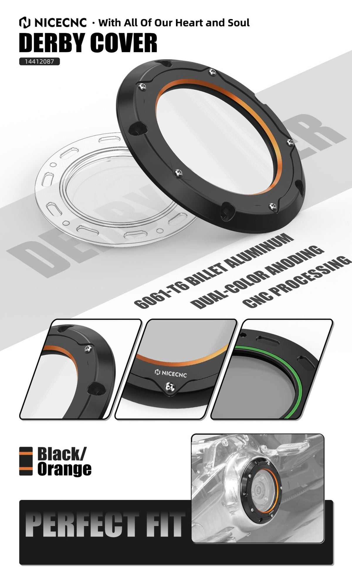 For Harley 2017-2024 Street Glide FLHX /Special Road Glide FLTRX/Special Road King FLHR M8 Derby Clutch Cover Clutch Power Plate