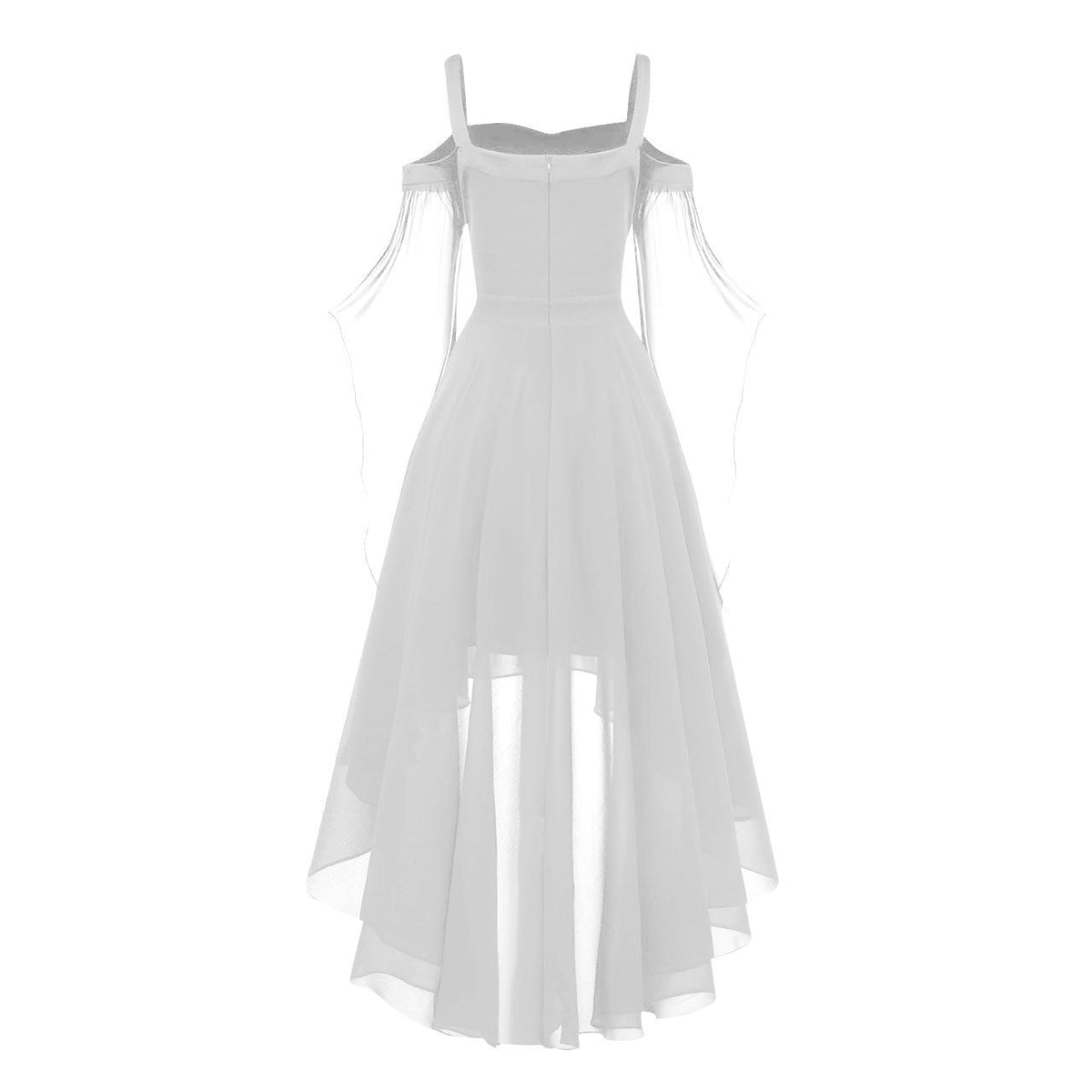 2024 New Women Fairy Skirt Plus Size Cold Shoulder Butterfly Sleeve Halloween Witch Gothic Dress Elegant Party Evening Dresses