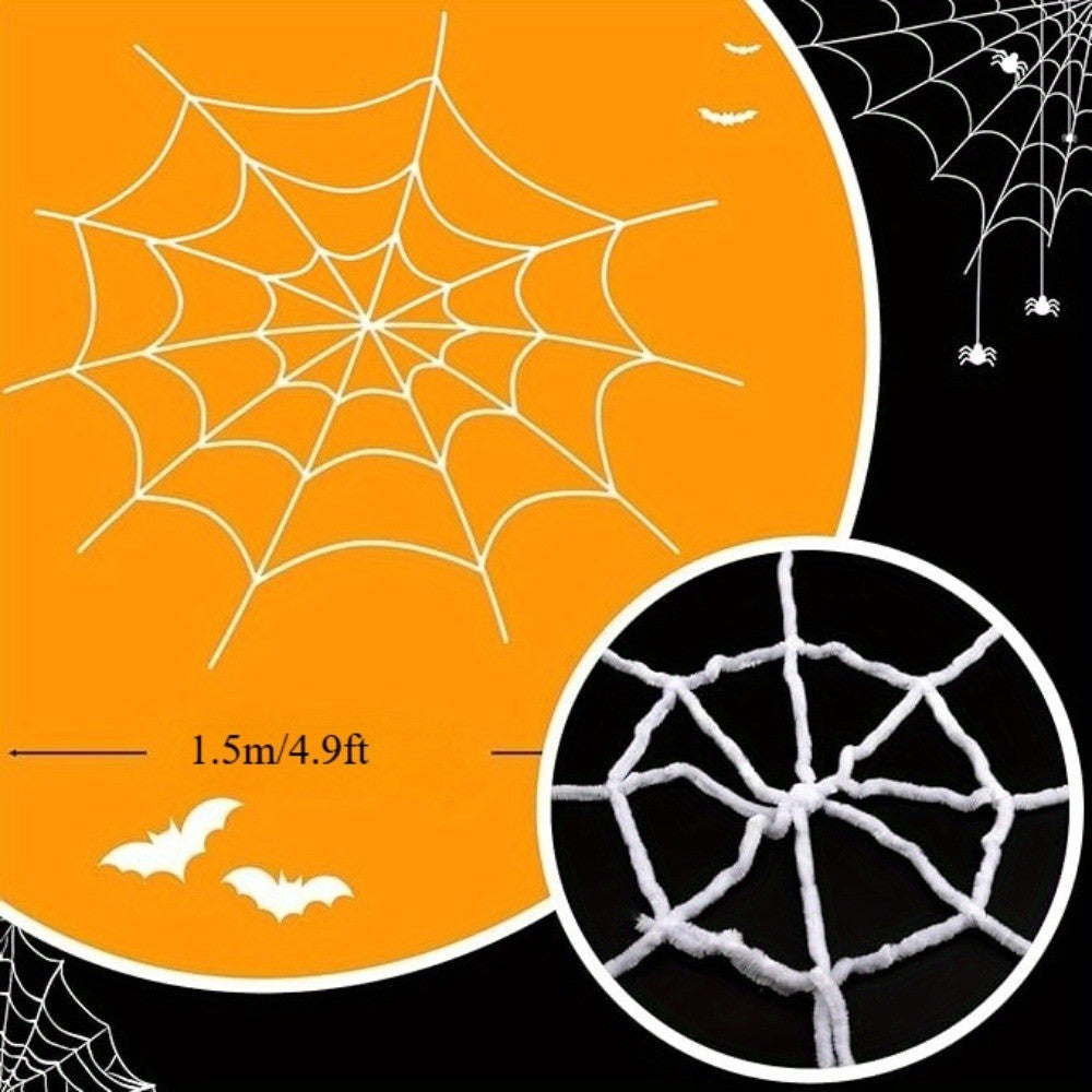 Halloween Spider Web Giant Stretchy Cobweb For Home Bar Haunted House Scary Prop Horror Yard Outdoor Halloween Party Decoration