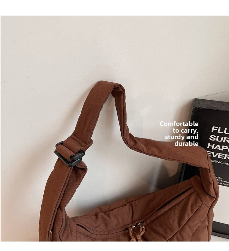 New Commuting Crossbody Bags for Women Fashion Texture and Simple Hobo Shoulder Bag Large Capacity Versatile Bags for Travel