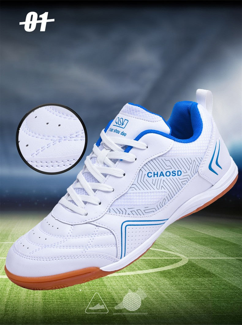 Men Professional Soccer Cleats Anti-Slippery Futsal Training Cleats Wear Resistant Ultralight Outdoor Indoor Unisex Sneakers