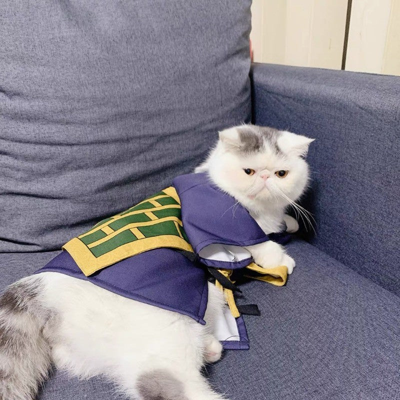 Geto Suguru Pet Cosplay Coat Cartoon Anime Cat Dog Party Costume Cute Pet Clothes Christmas Halloween Pet Costume Photo Props