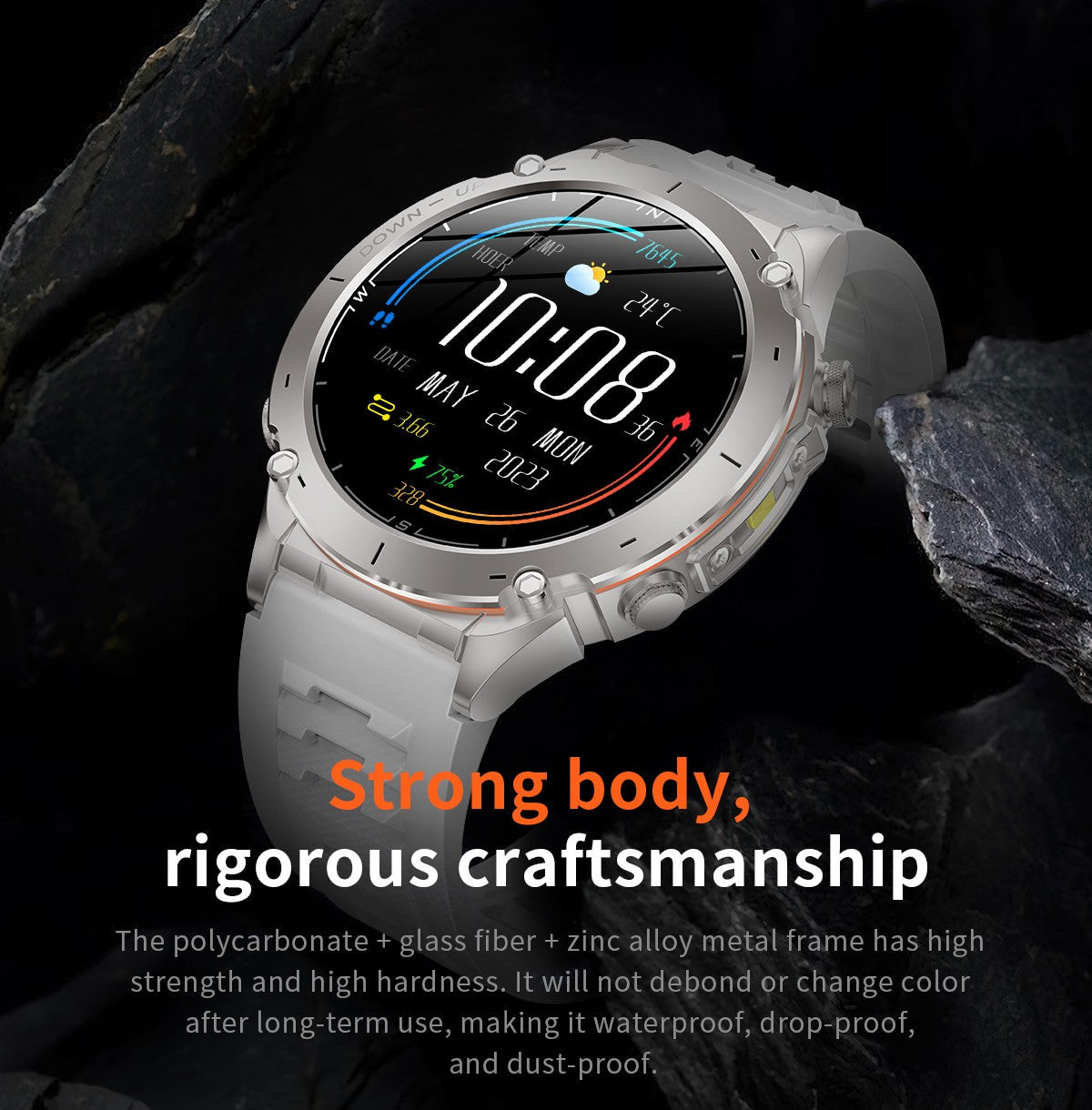 2025 New GUHUAVMI IOS Ultra GPS Smart Watch 10ATM Waterproof Built-in Dual-band GNSS Compass Military Sports Men SWIM Bracelet