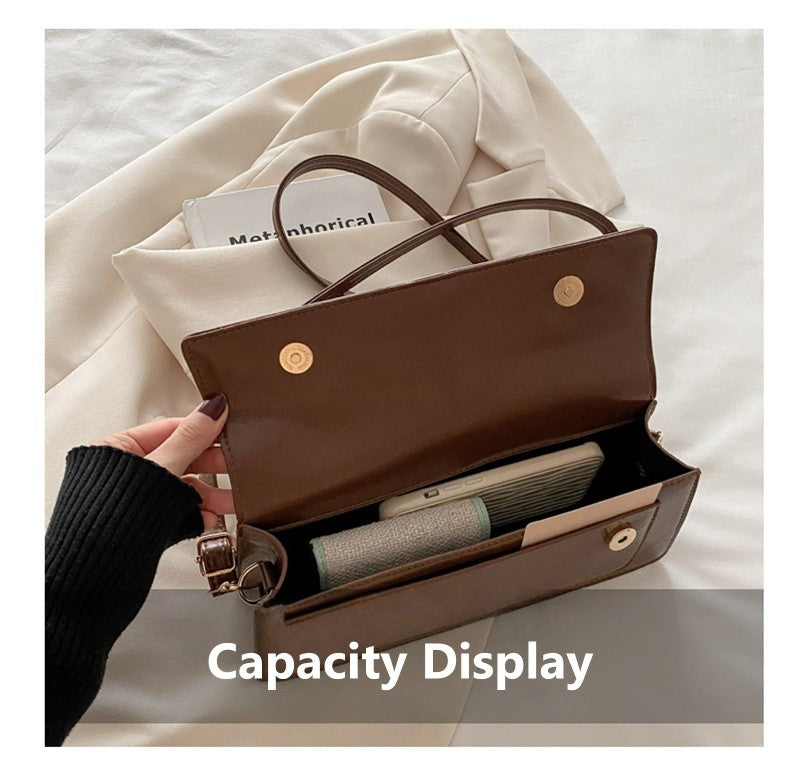 High Quality PU Leather Handbag Purse Women's Bag Solid Color Shoulder Crossbody Bags Lady Messenger Small Tote for Women Girls