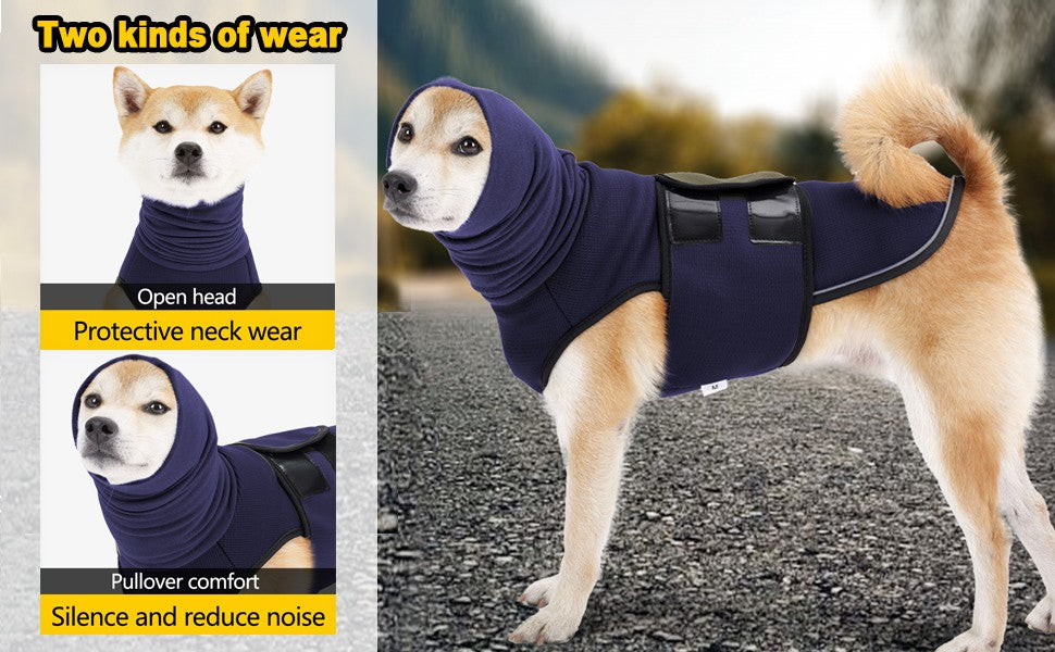ATUBAN Dog Anxiety Vest Coat,Vet Visits and Separation-Keep Pet Calm,Dog Jacket for Thunder,Anti Anxiety Vest for Dogs and Cat