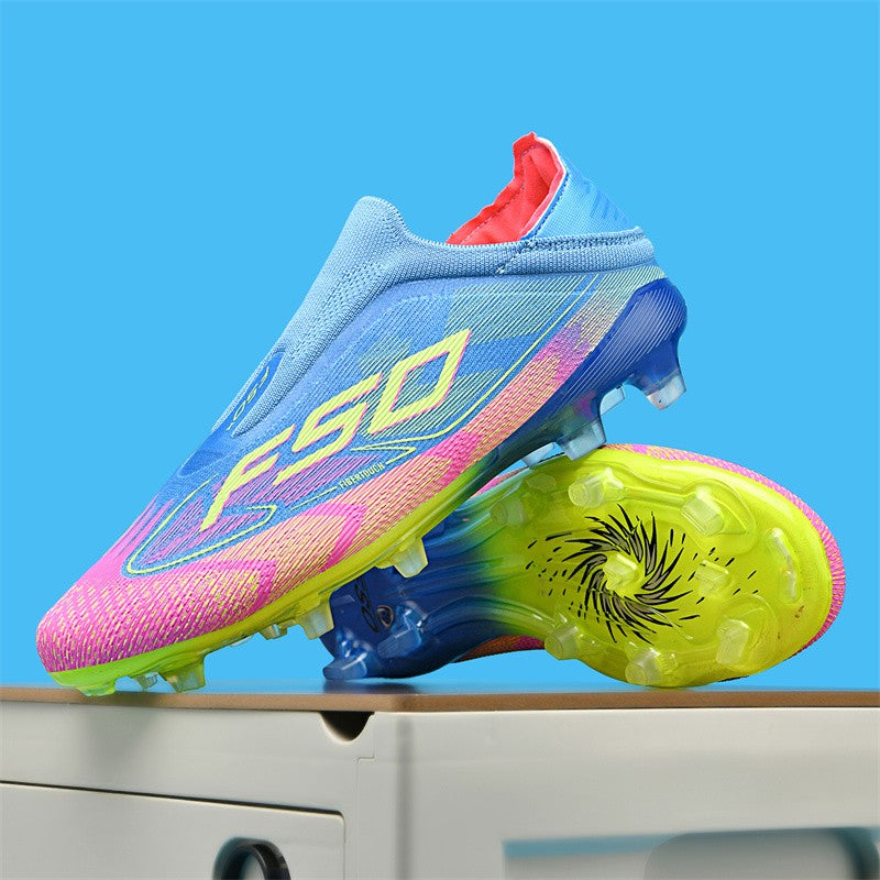 New Men Football Boots Non-Slip High-quality Soccer Shoes Grass Cleats High-top Futsal Sneakers Match Indoor Hot-selling Outdoor