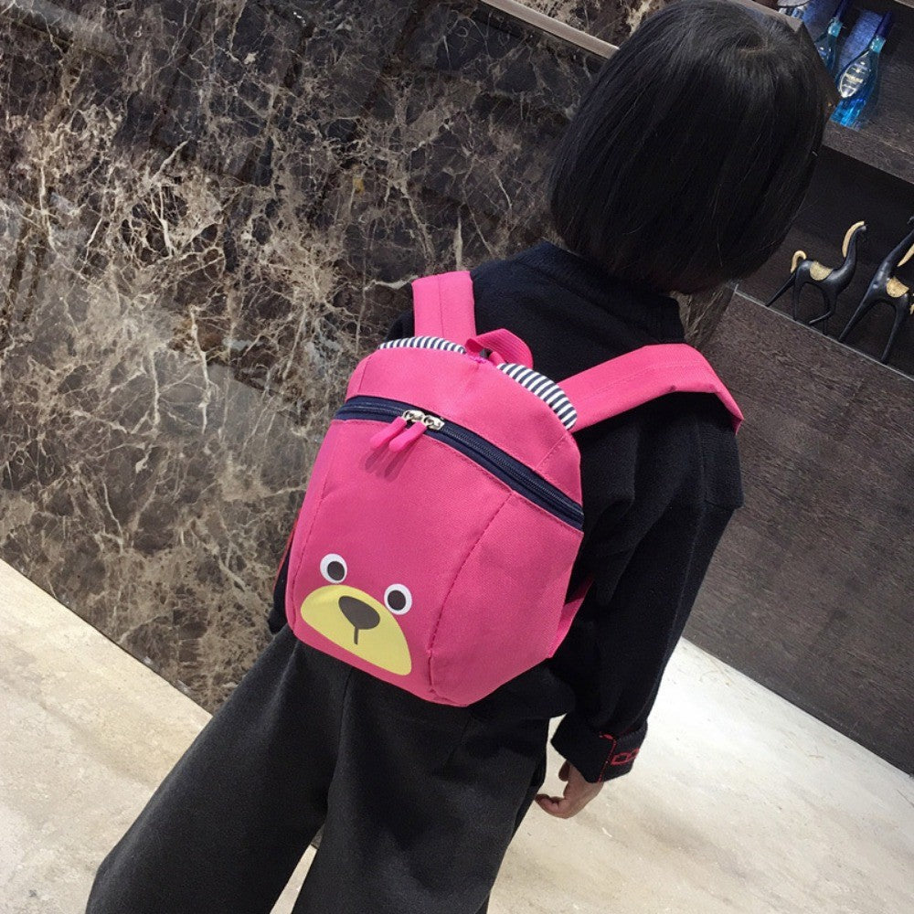 Bear 1-3 Years Old Anti-lost Schoolbag Piggy Cartoon Boys and Girls Kindergarten Primary and Secondary School Backpack