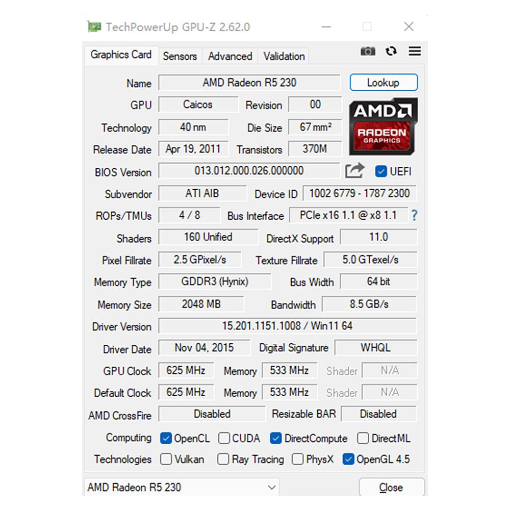 SOYO Graphics Cards R5 230 2G DDR3 64bit HDMI*2 compatibility For Desktop Gaming Computer Components GPU Video Card R5230