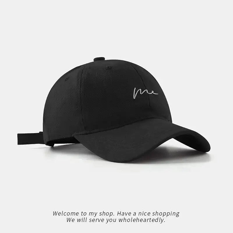 Retro Retro Embroidered Baseball Hat New Big Headed Duck Tongue Hat Letter Fashion Sunshade Hat Women's Adjustable Sports Hat