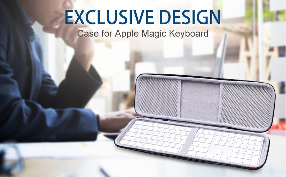 LTGEM EVA Hard Case for Apple Magic Keyboard with Numeric Keypad Carrying Storage Bag