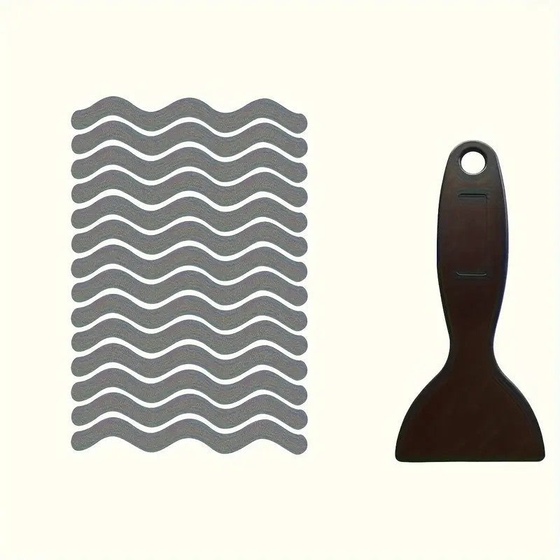 24Pcs Anti Slip Strips S-shaped Colorful Shower Stickers Bathtub Shower Stair Floor Safety Tape Bathroom Mats Bath Supplies