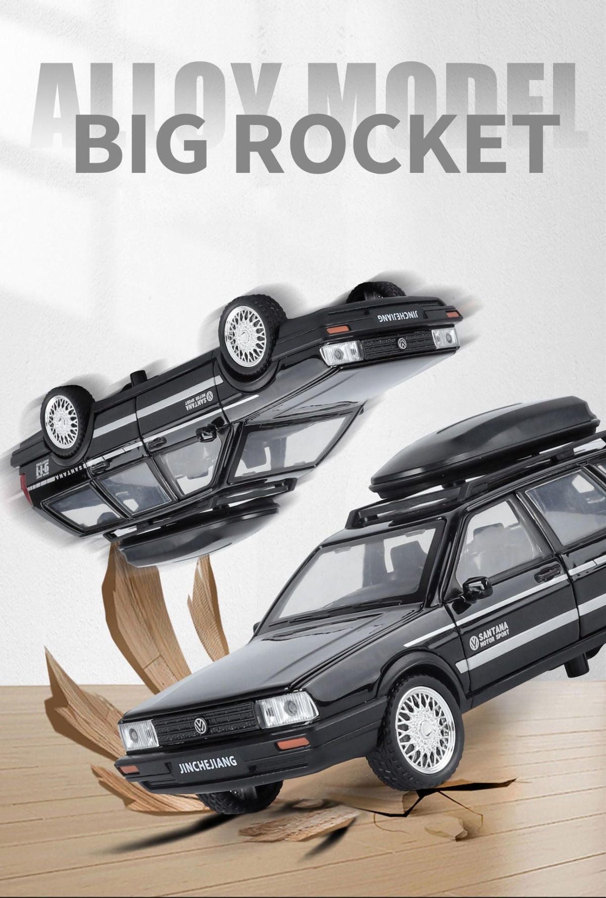 1:32 VolksWagenwerk Santana Wagon Alloy Metal Diecast Model Classic Car Pull Back Children Toy Miniature Cars Ornaments Presents
