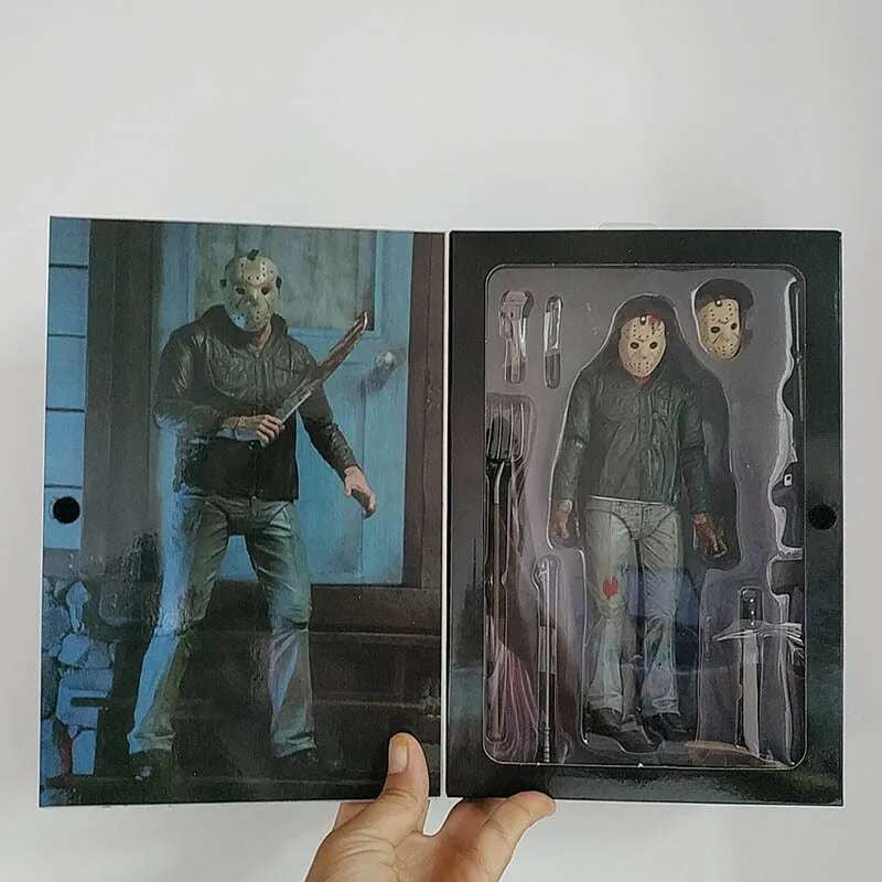 The 13th Figure Toys NECA Friday Freddy Jason Voorhees Blood Action Figure Jason Collectible Model Christmas Halloween Gifts