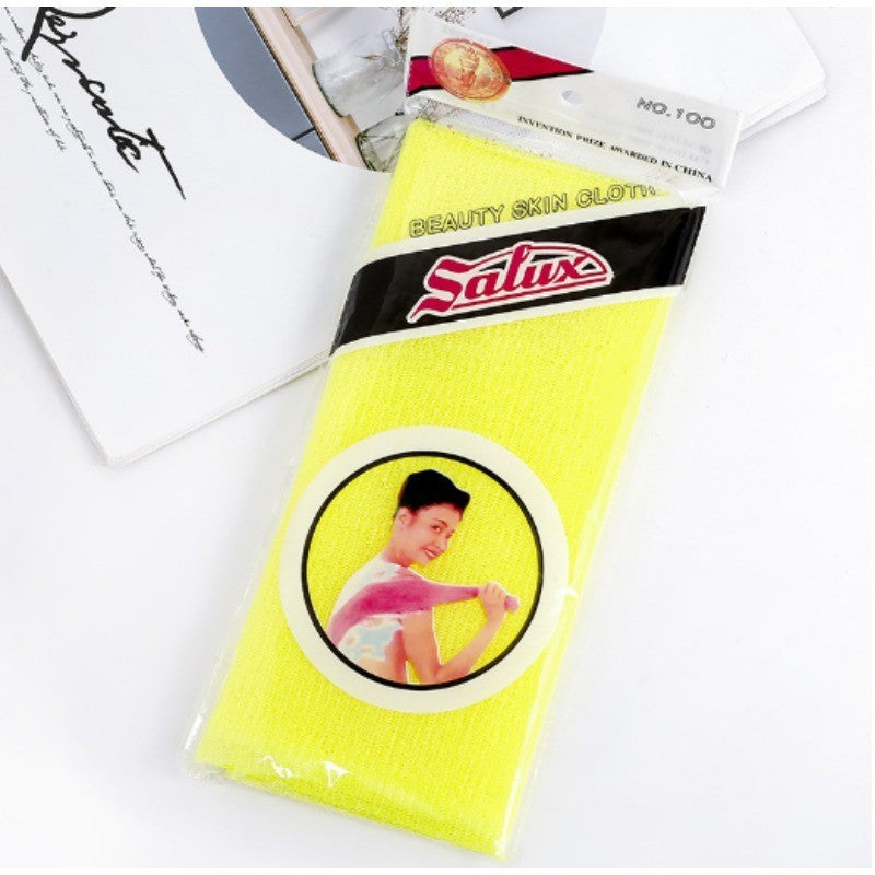 1pc Japanese Body Wash Towel Extended Bath Tool Beauty Skin Exfoliating Washcloth Nylon Skin Polishing Body Back Scrubber Towel
