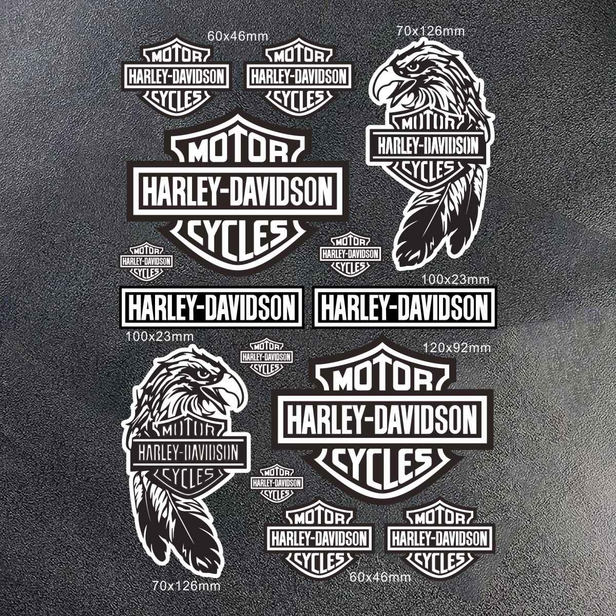 2026 New Harley Davidson Sticker Logo Motorcycle Helmet Tank Bike Decal for Sportster 883 Sportster S 1250 Fat Boy 117