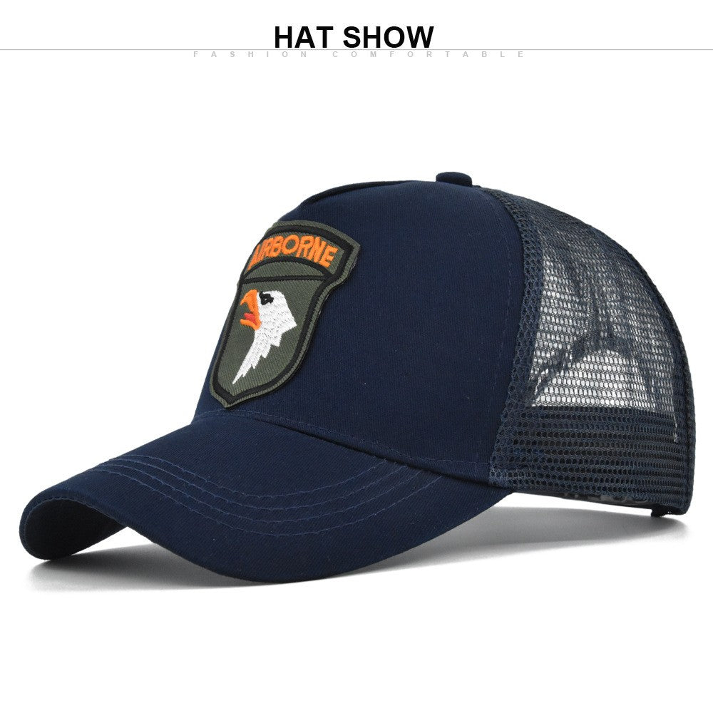 Embroidery Baseball Caps Men Eagle Snapback Hats For Women Fashion USA Hip Hop Bones Breathable Mesh Streetwear Trucker Cap