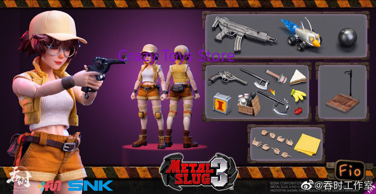 In Stock TUNSHI TS-012 1/12 Metal Slug LEONA Heidern Double Head Full Set 6 Inch Action Figure Model Toy