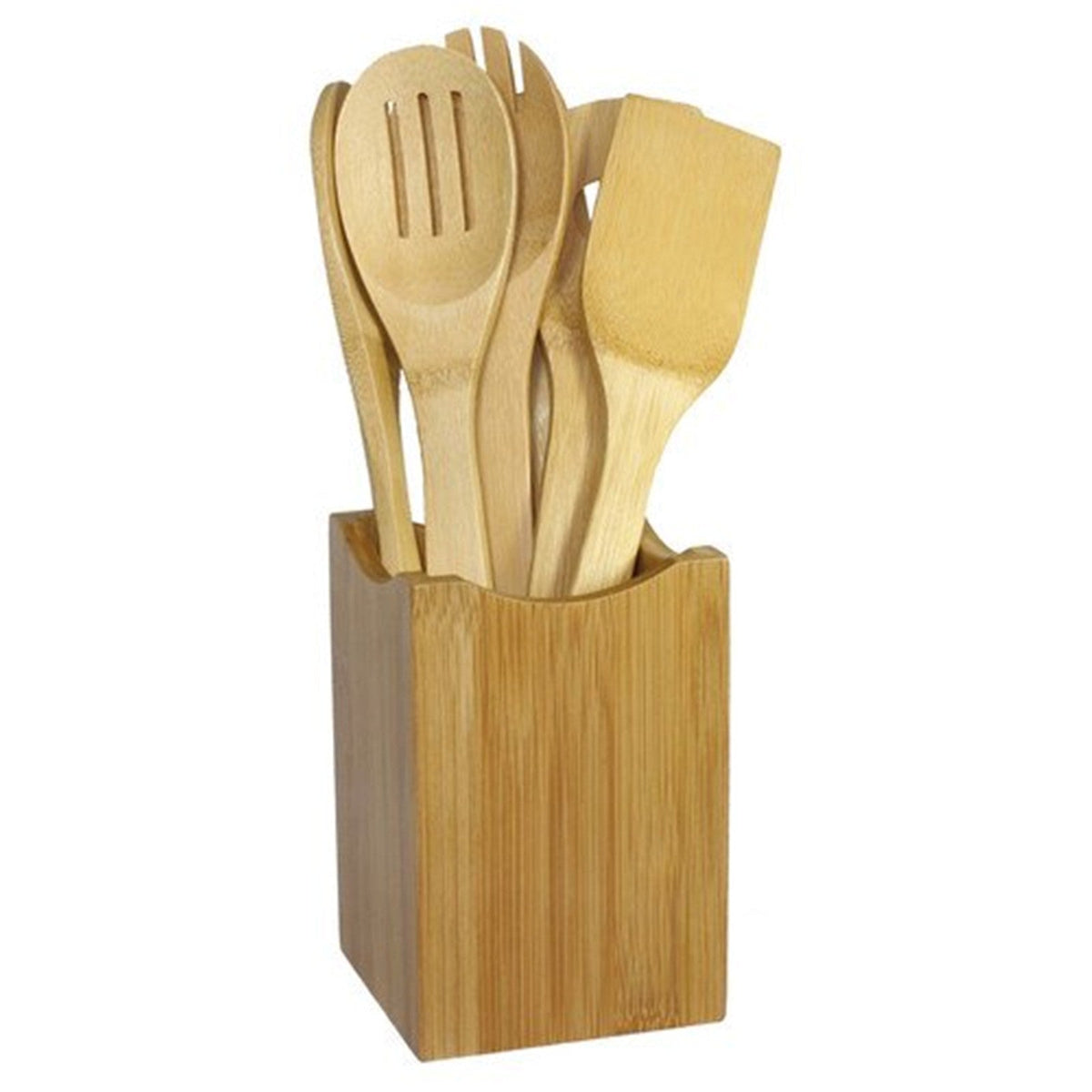 7 Piece Bamboo Cooking Utensil Set Cooking Spoons And Spatulas Kitchen Tools For Nonstick Pan And Cookware Cooking Tools