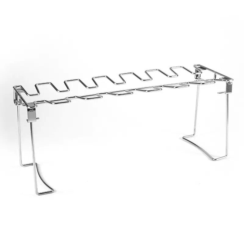 1pc Grill Rack, Stainless Steel Rack Chicken Leg For Oven, Barbecue Tools, Kitchen Supplies