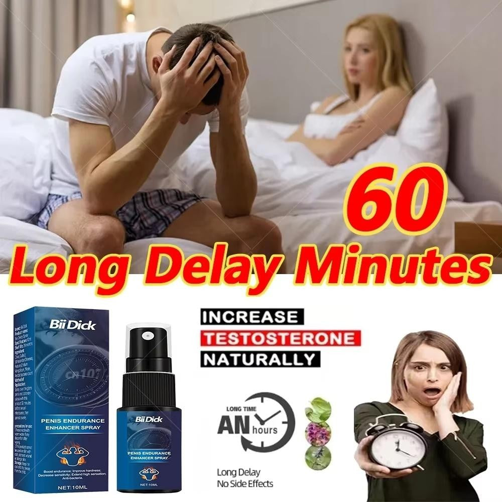 Men's delay time spray without side effects
