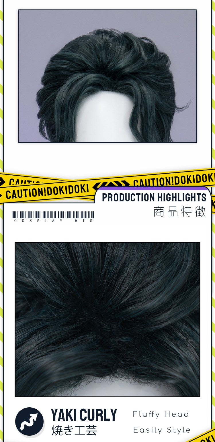 ?Ready for Ship?Idia Malleus Leona Vil Crowley Wig Game Cosplay DokiDoki Men 120cm Long Hair Fiber Idia Halloween Free Wig Cap