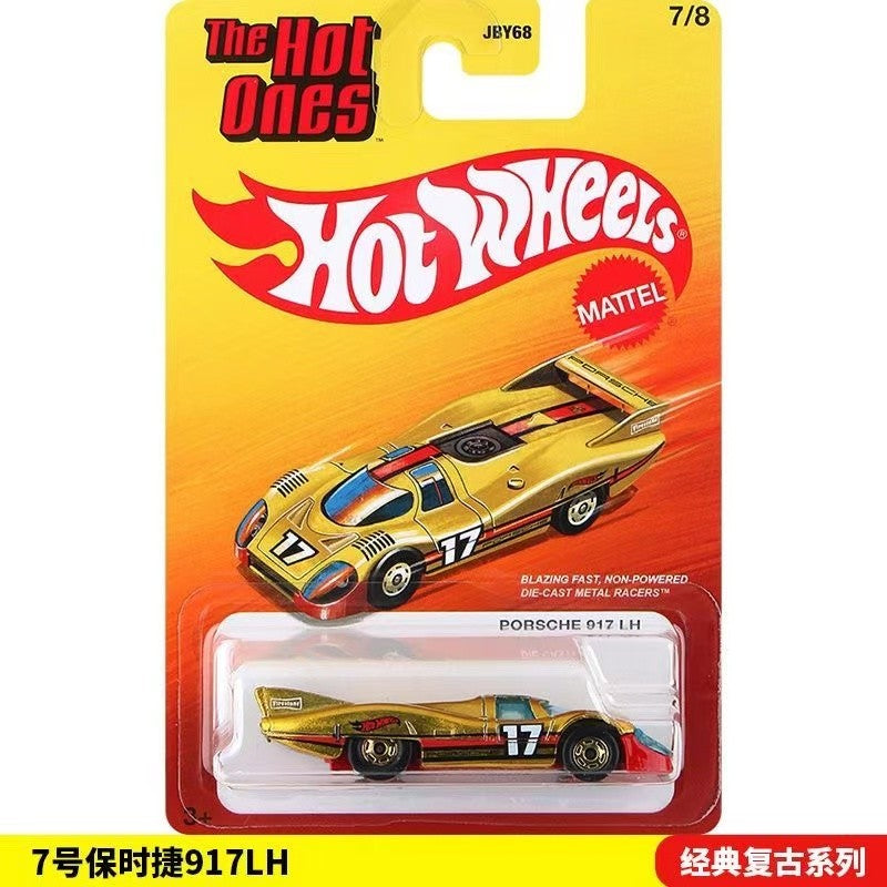 2026 Mattel New Hot Wheels Retro Super Hot Porsche 917 Volkswagen T1 Datsun Ford Gt Alloy Car Model Die-Cast Toy Car Birthday Holiday Gift Jby68