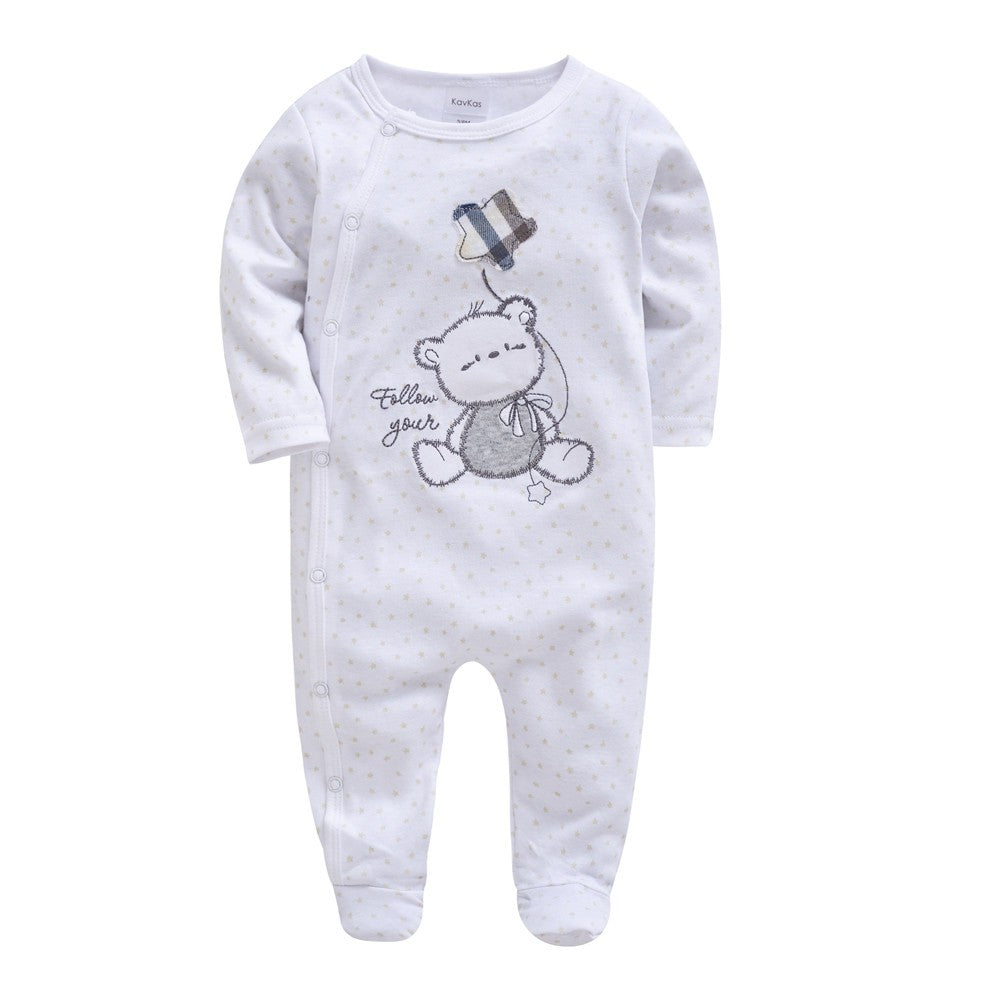 New Style Baby Girls Romper 3 Pcs/lot 0-12M Dot Design Lovely Girl Clothes Spring Autumn Long Sleeve Overalls Jumpsuit