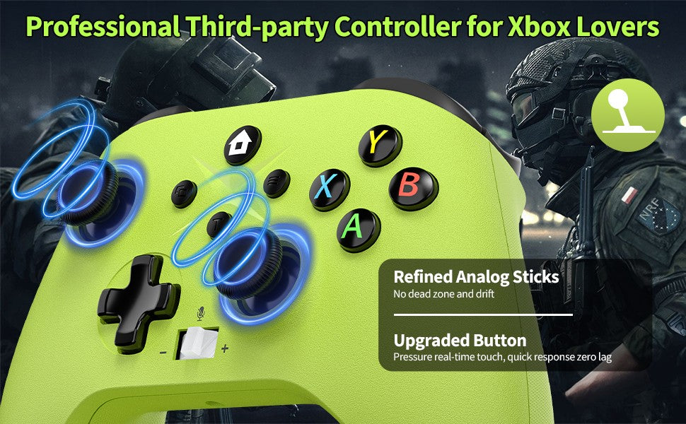 Wireless Gamepad For Xbox One/Xbox Series X/S/ Xbox Controller With Six-Axis Gyro Turbo Function Game Consoles Joystick