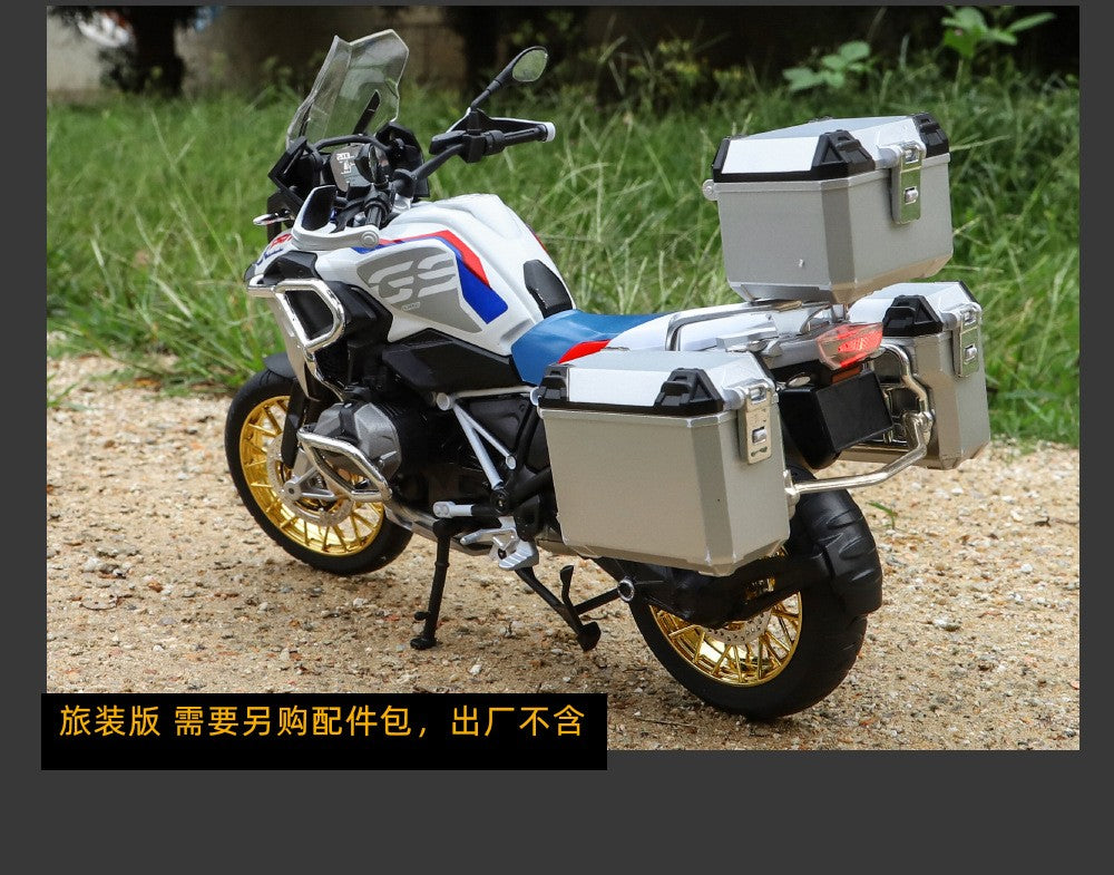 1/9 R1250 GS ADV Alloy Racing Motorcycle Diecasts Street Sports Motorcycle Model Simulation With Light Collection Kids Toys Gift
