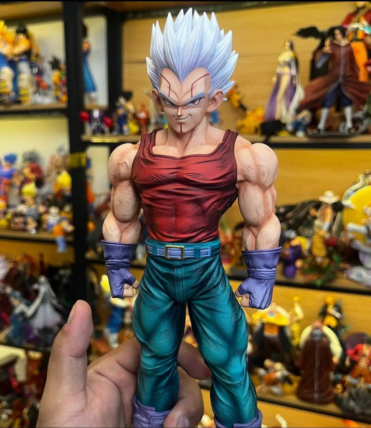 ?IN STOCK? JG studio 31cm Dragon Ball GT Baby&Vegeta Figure Super Saiyan anime Figures PVC Statue 2 heads Model Toys Gifts
