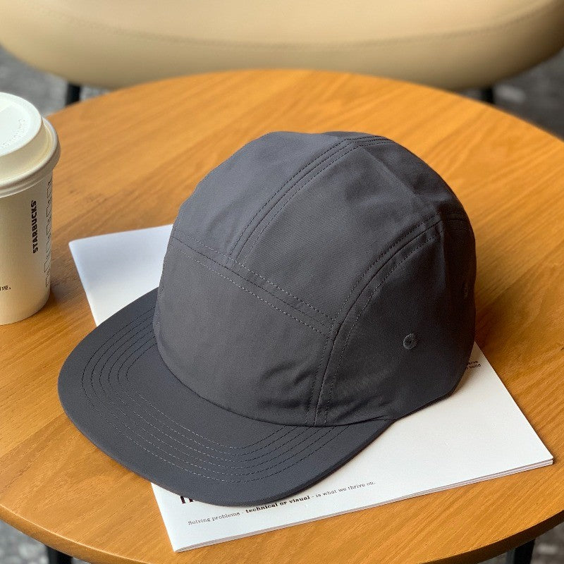 Quick-drying 63cm Large Flat Baseball Cap Men Women Light Breathable Sports Short Brim 5 Panel Running Hat Nylon Hats for Men