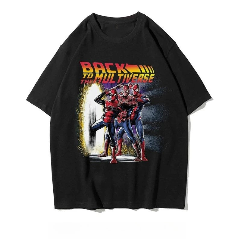 Marvel Teaches The Real Spider-Man To Travel Through The Universe New Marvel Print Summer T-shirts for Men and Women T-shirts