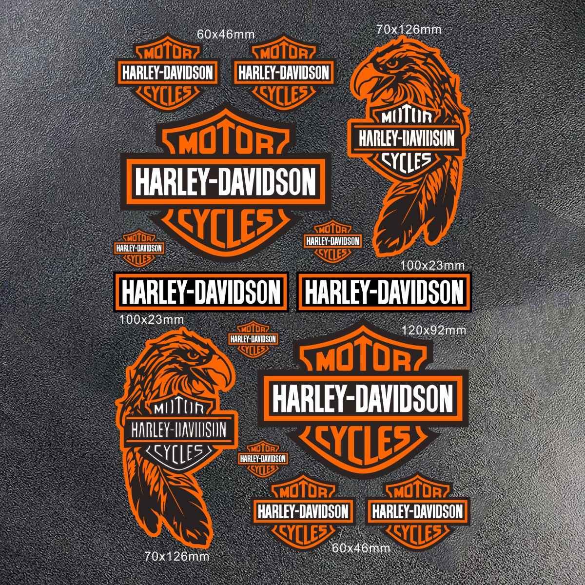 2026 New Harley Davidson Sticker Logo Motorcycle Helmet Tank Bike Decal for Sportster 883 Sportster S 1250 Fat Boy 117