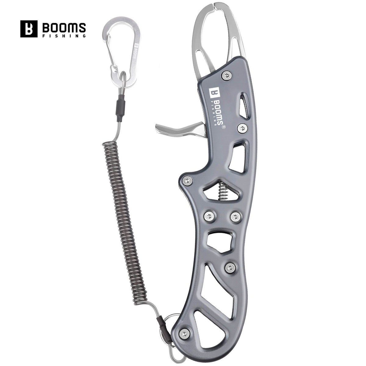 Booms Fishing Aluminum Alloy New Fishing Grip Pliers Fishing Lip Gripper Fish Plier Hand Grip Fishing Accessories