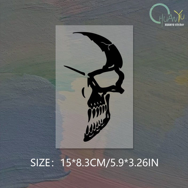 Harley 883 Motorcycle Decal Personalized Sticker Devil Trend Marvel Punisher Fuel Tank Motorcycle Reflective Sticker