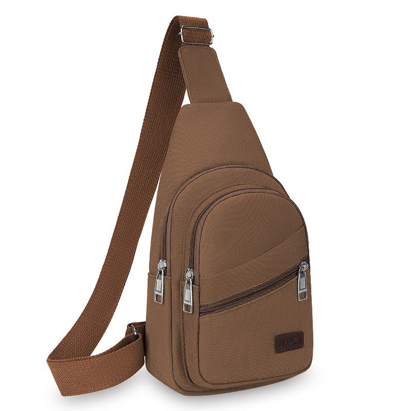 Men's Canvas Crossbody Bag Wear-resistant Outdoor Shoulder Messenger Bag for Travel Sports Daily Casual Durable