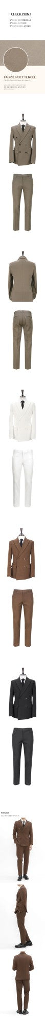 Men Two-Piece Formal Suit Suit Jacket Blazer Slacks Pants Setup Sets BIT156