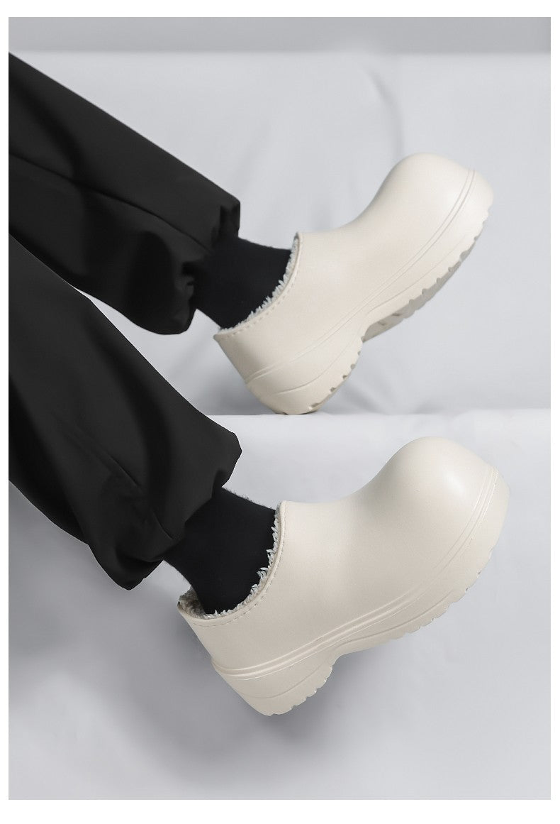 EVA new slip-on chef shoes men and women general casual big head shoes lightweight thick soles all wear rain shoes