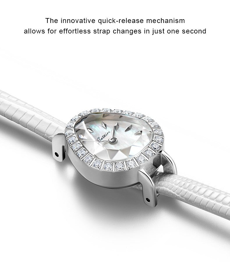 Sotoiru Watches for Woman Fashion Quartz Snake Wristwatches with Qucik Release Strap Original Design Christmas Gift for Woman