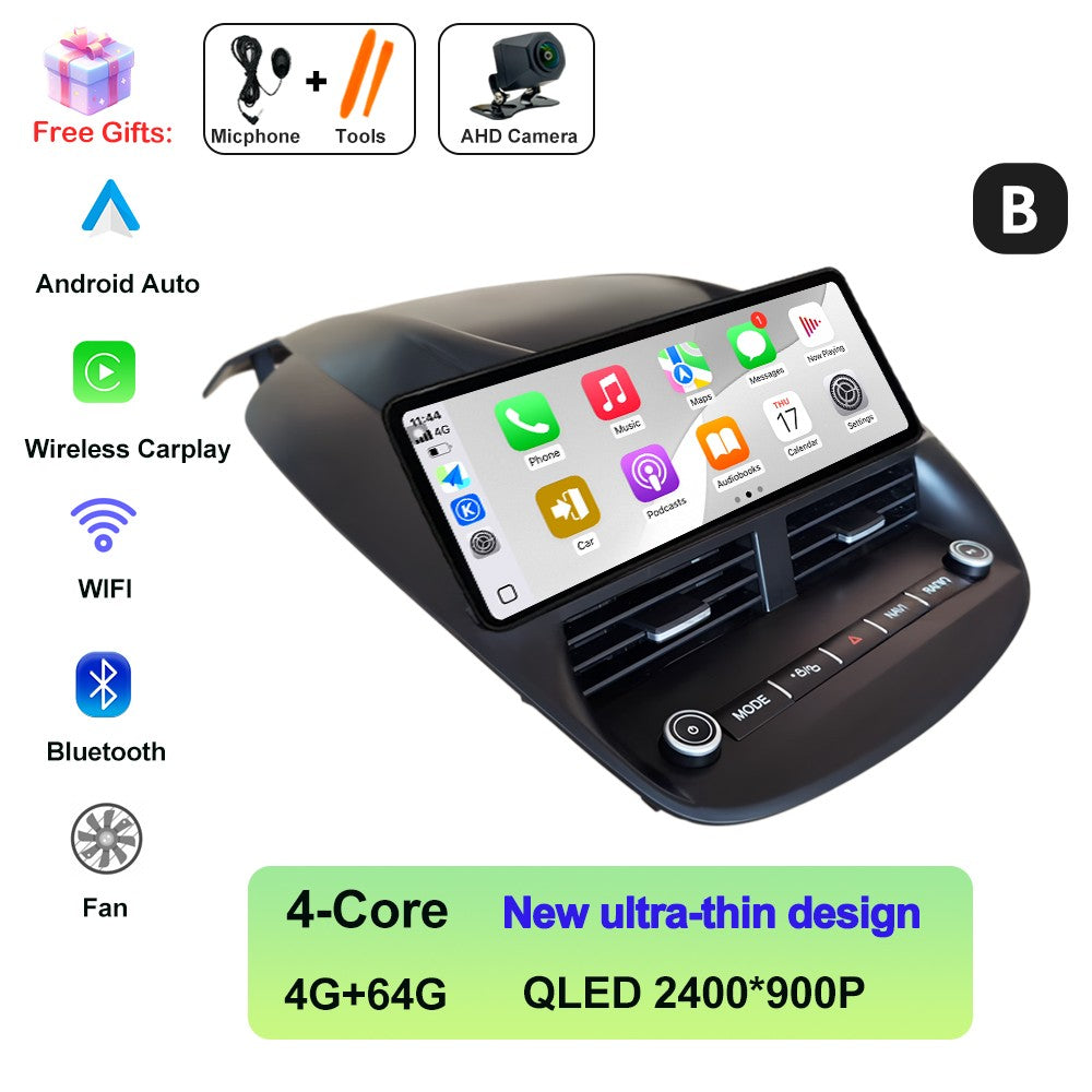 Android 14 For Ford Kuga 2013-2018 Wireless CarPlay Multimedia Display Touch Screen Android auto Head Unit Navigation GPS BT DVR