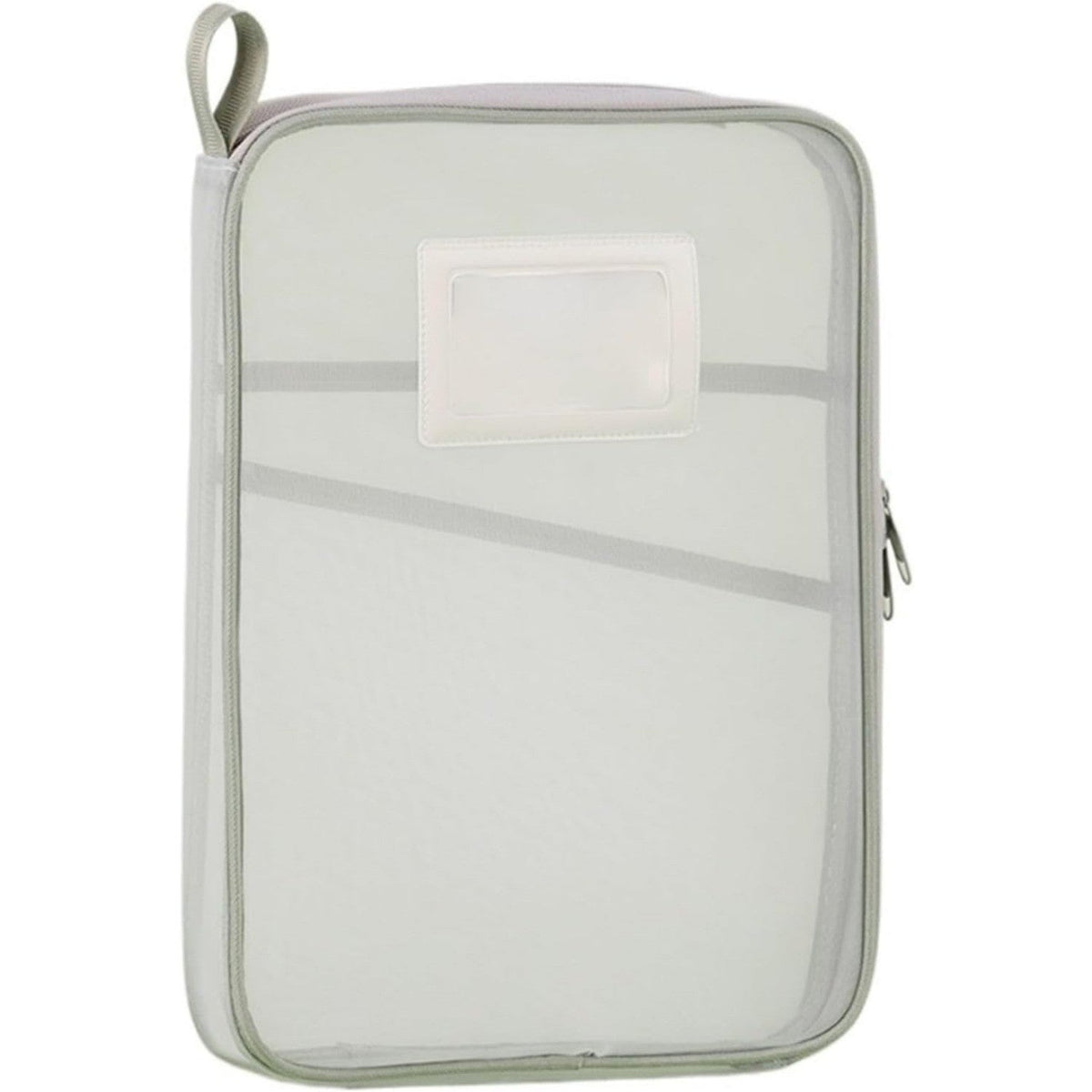 Transparent Zippered Mesh File Organizer Ergonomic Design for School Office Home Desk Storage
