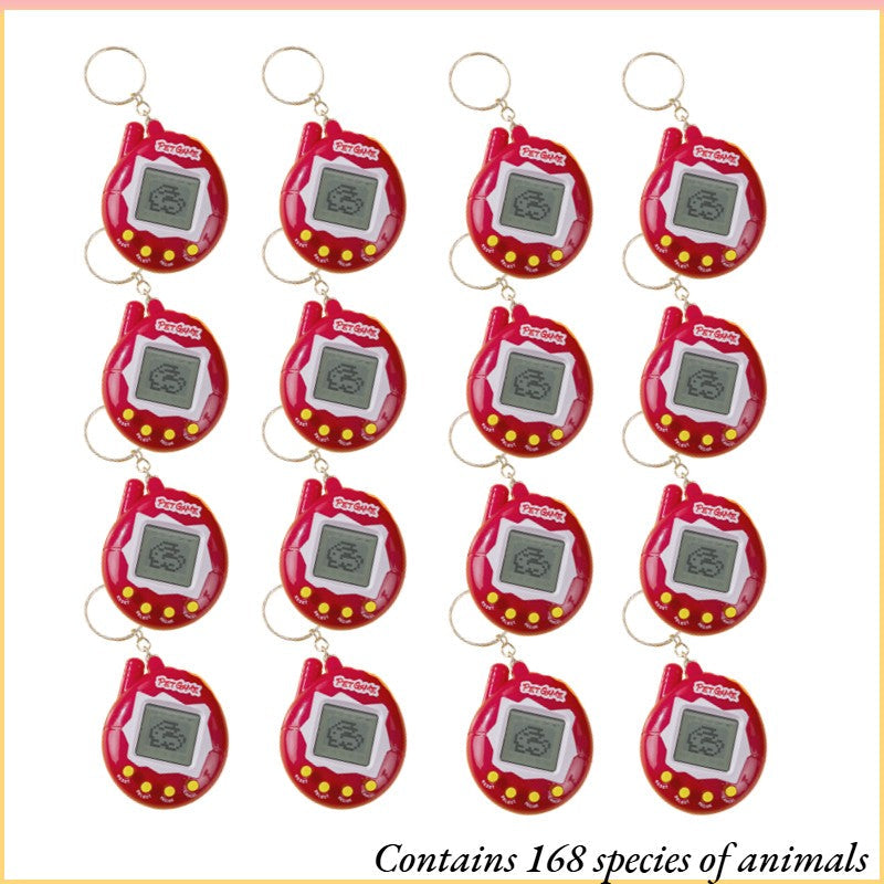 6-48PCS Virtual Pet Keychain Digital Pet Electronic Handheld Game Video Game Party Birthday Nostalgic 90s