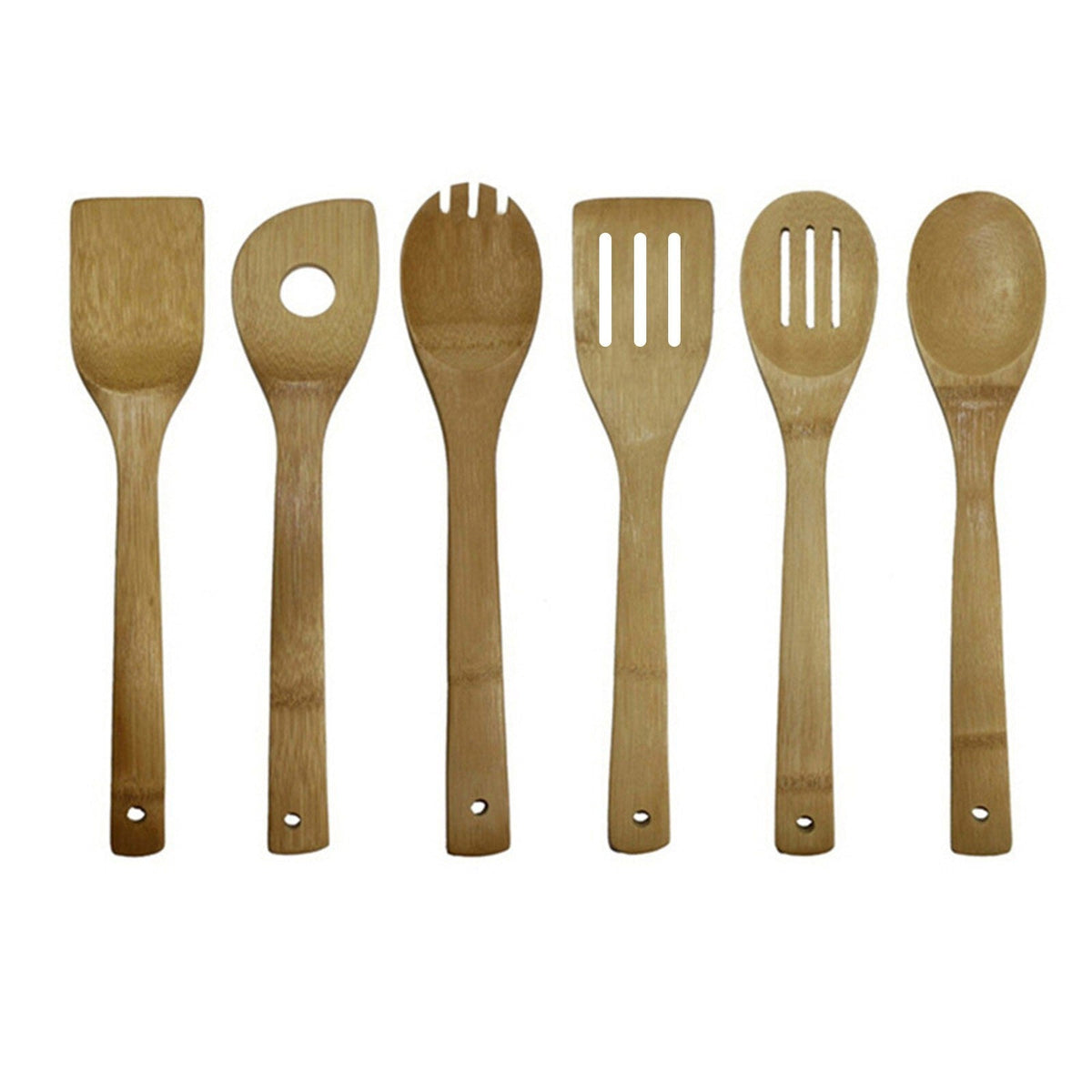 7 Piece Bamboo Cooking Utensil Set Cooking Spoons And Spatulas Kitchen Tools For Nonstick Pan And Cookware Cooking Tools