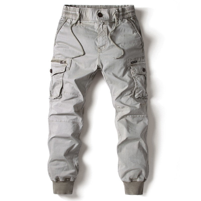 2025 Fashion Spring Mens Tactical Cargo Pants Men Joggers Army Military Casual Cotton Pants Hip Hop Ribbon Male army Trousers 38